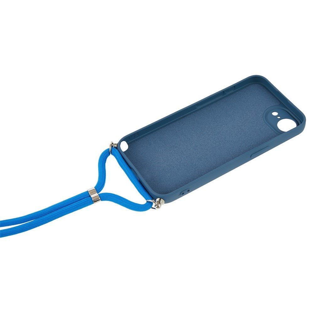 iPhone 17e / 16e EIDERWOOD Foret Fleksibelt Plast Cover m. Strop - Mørkeblå