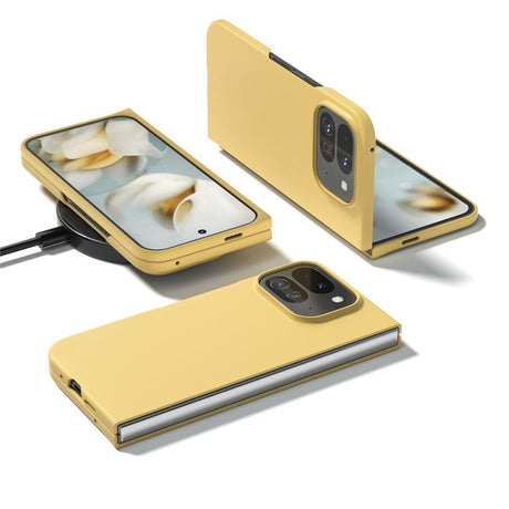 EIDERWOOD Google Pixel 10 Pro Fold Mat Hårdt Plastik Cover - Gul