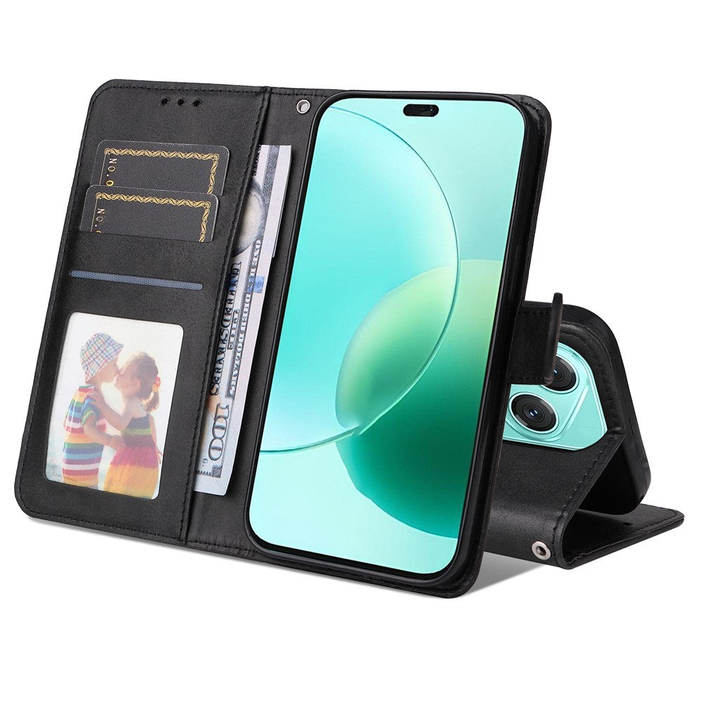 EIDERWOOD Honor 400 Lite Kunstlæder Flip Cover m. Strop - Sort