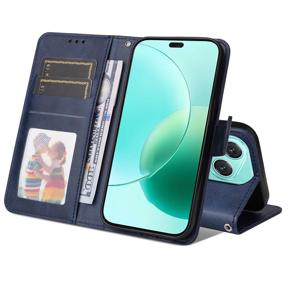 EIDERWOOD Honor 400 Lite Kunstlæder Flip Cover m. Strop - Blå