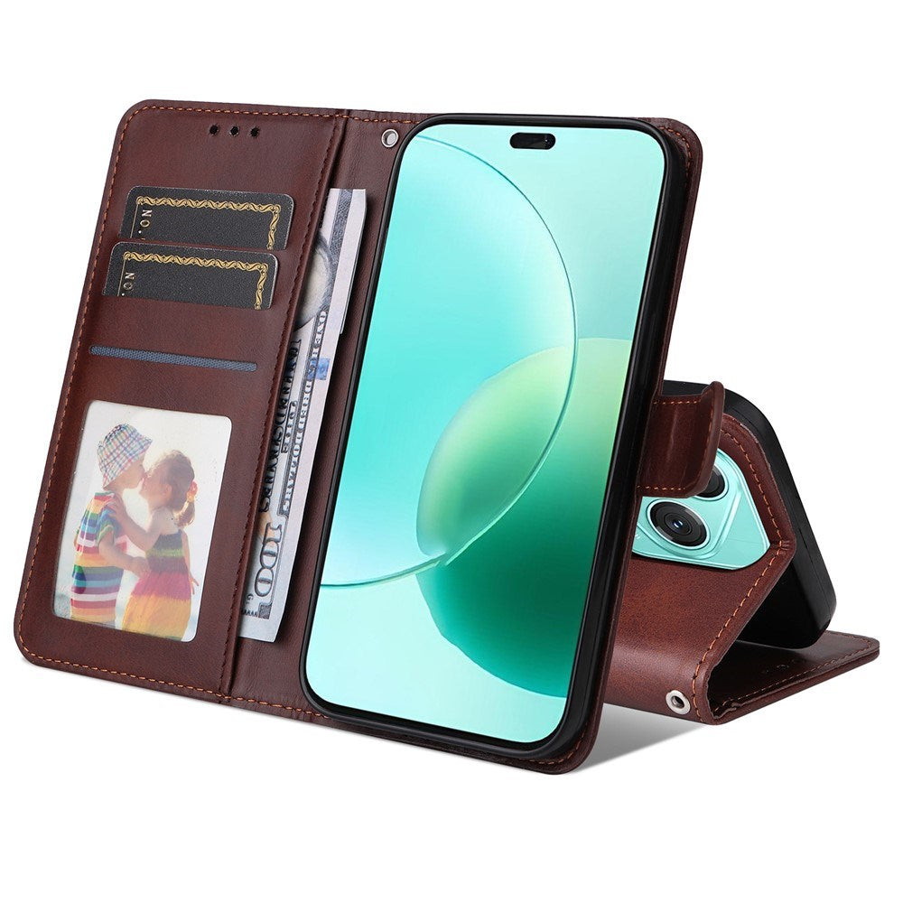 EIDERWOOD Honor 400 Lite Kunstlæder Flip Cover m. Strop - Brun