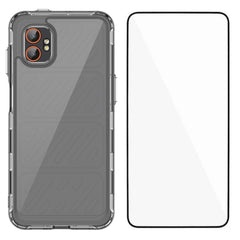 EIDERWOOD Samsung Galaxy Xcover 7 Pro 2-i-1 Sæt Fleksibelt Plast Cover m. Hærdet Beskyttelsesglas - Gennemsigtig