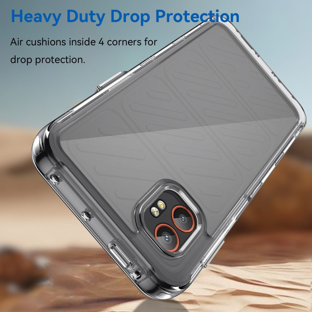 EIDERWOOD Samsung Galaxy Xcover 7 Pro 2-i-1 Sæt Fleksibelt Plast Cover m. Hærdet Beskyttelsesglas - Gennemsigtig
