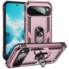 EIDERWOOD Google Pixel 10 / 10 Pro Håndværkercover m. 360 Roterbar Kickstand - Rose Gold