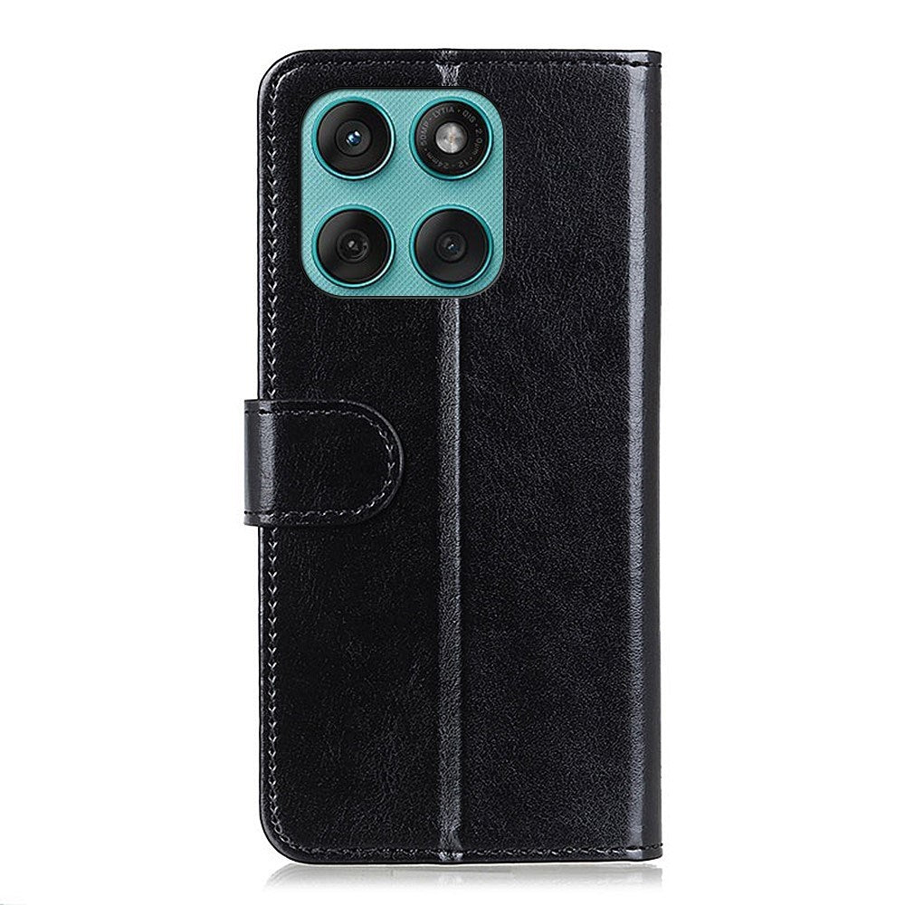EIDERWOOD Motorola Edge 60 Fusion Kunstlæder Flip Cover m. Kortholder & Ståfunktion - Sort