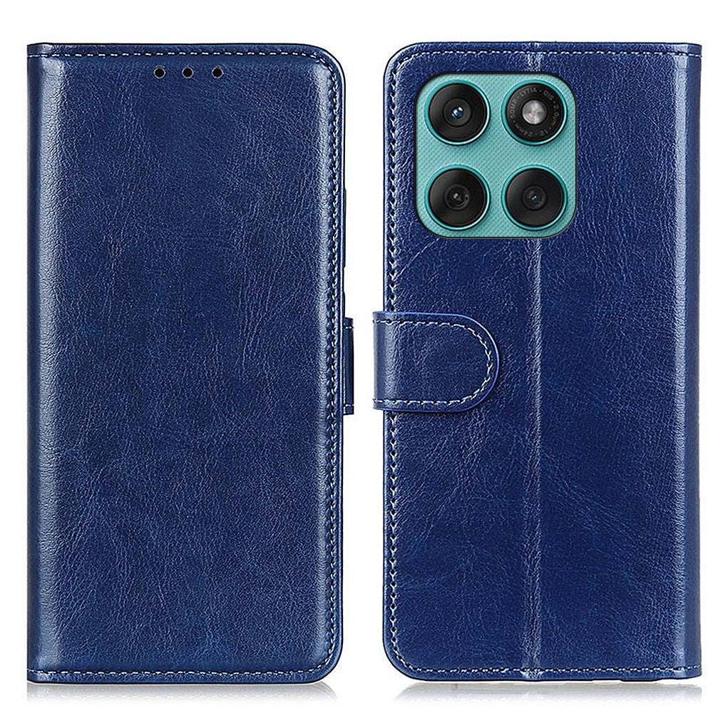 EIDERWOOD Motorola Edge 60 Fusion Kunstlæder Flip Cover m. Kortholder & Ståfunktion - Blå