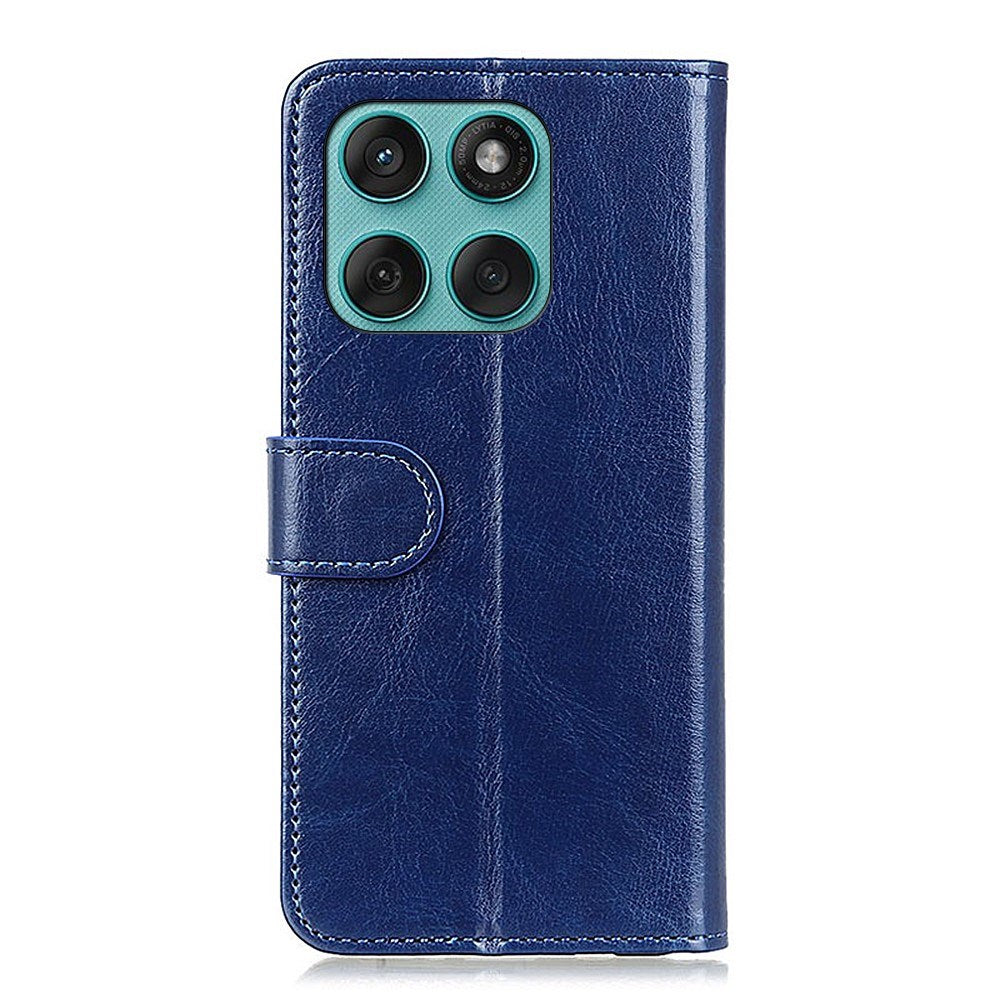 EIDERWOOD Motorola Edge 60 Fusion Kunstlæder Flip Cover m. Kortholder & Ståfunktion - Blå