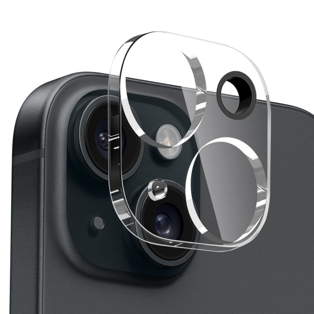 NORTHJO iPhone 15 3-i-1 Beskyttelsessæt m. Stødabsorberende Fleksibelt Plastik Cover & Hærdet Skærmbeskyttelsesglas & Kameralinseglas - Gennemsigtig
