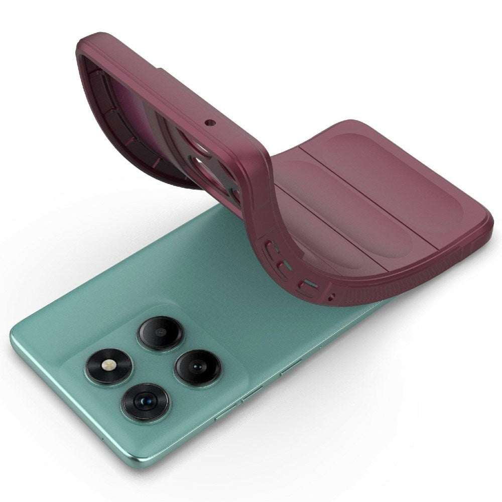 EIDERWOOD Motorola Edge 60 Fusion Fleksibelt Plastik Cover - Mørkerød