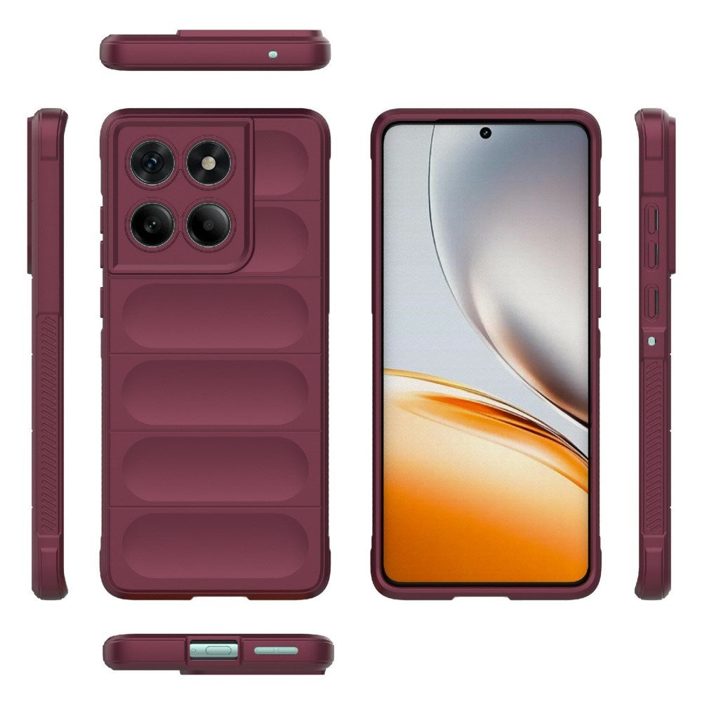 EIDERWOOD Motorola Edge 60 Fusion Fleksibelt Plastik Cover - Mørkerød