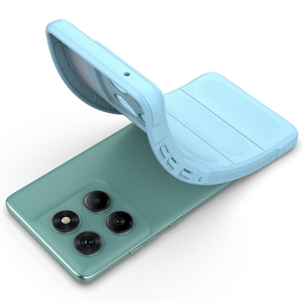 EIDERWOOD Motorola Edge 60 Fusion Fleksibelt Plastik Cover - Lyseblå