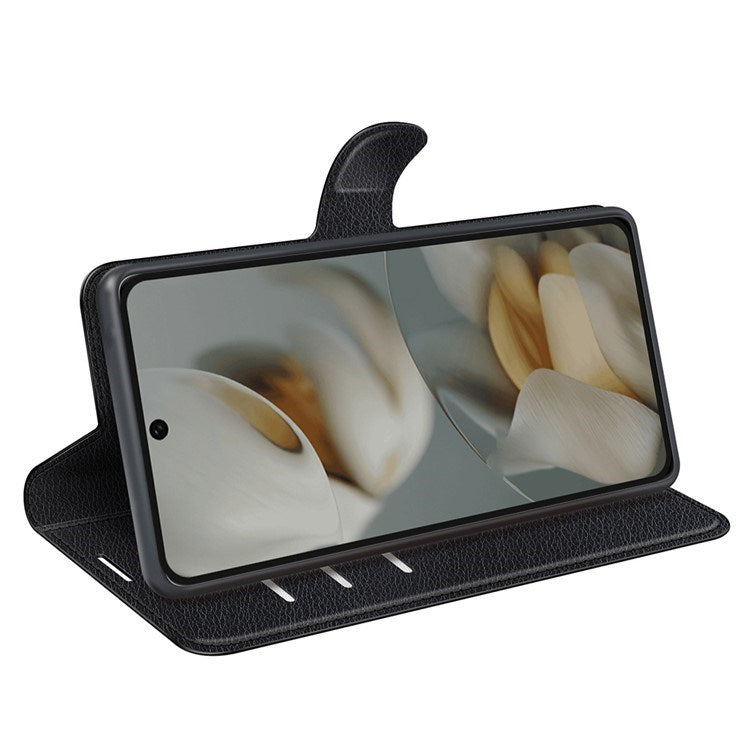 EIDERWOOD Google Pixel 10 Pro XL Kunstlæder Flip Cover m. Kortholder & Ståfunktion - Sort