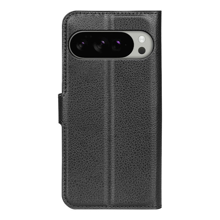 EIDERWOOD Google Pixel 10 Pro XL Kunstlæder Flip Cover m. Kortholder & Ståfunktion - Sort