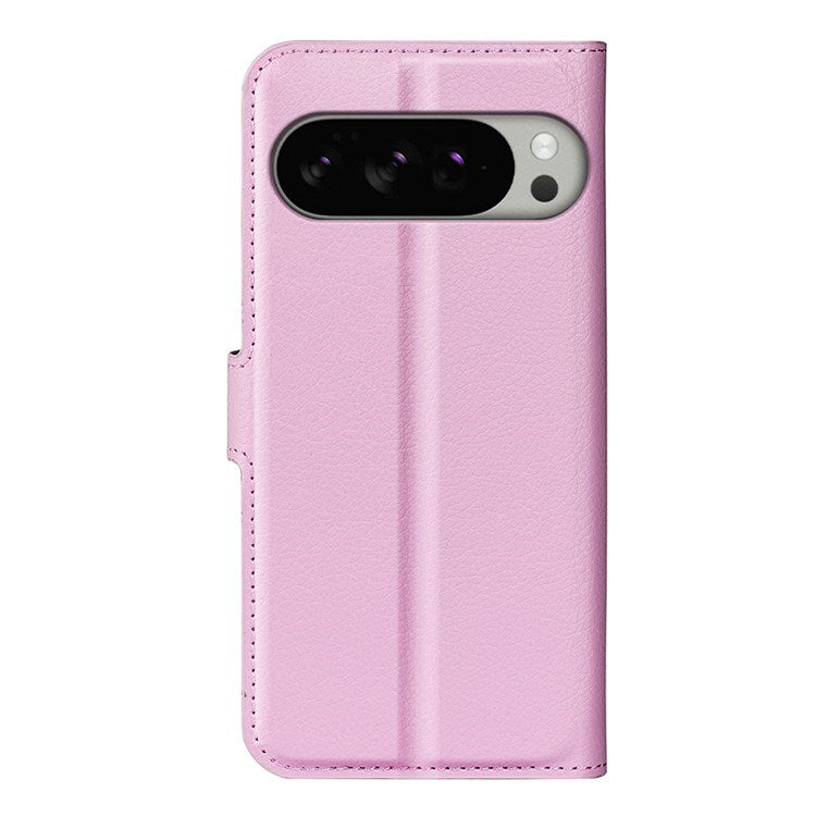 EIDERWOOD Google Pixel 10 Pro XL Kunstlæder Flip Cover m. Kortholder & Ståfunktion - Lyserød