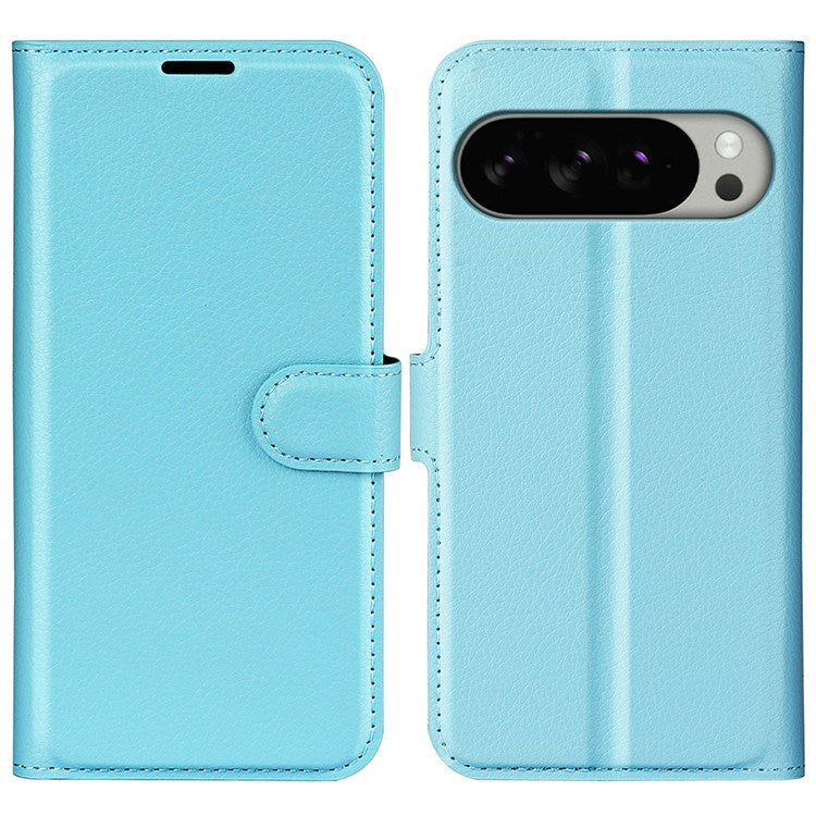EIDERWOOD Google Pixel 10 Pro XL Kunstlæder Flip Cover m. Kortholder & Ståfunktion - Blå