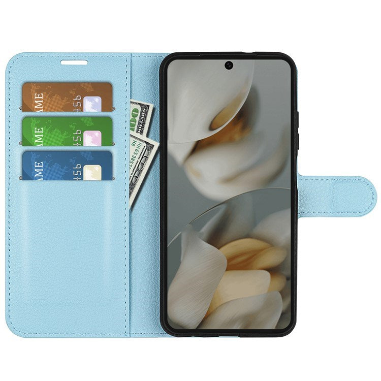 EIDERWOOD Google Pixel 10 Pro XL Kunstlæder Flip Cover m. Kortholder & Ståfunktion - Blå