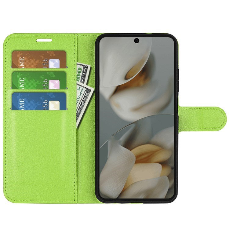 EIDERWOOD Google Pixel 10 Pro XL Kunstlæder Flip Cover m. Kortholder & Ståfunktion - Grøn