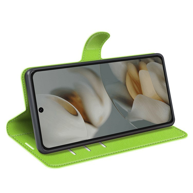 EIDERWOOD Google Pixel 10 Pro XL Kunstlæder Flip Cover m. Kortholder & Ståfunktion - Grøn