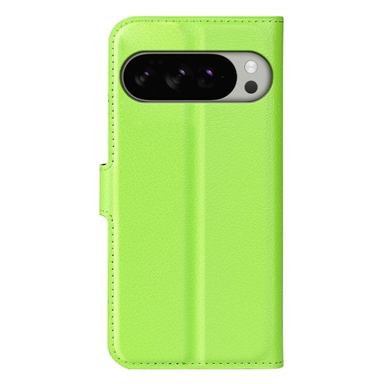 EIDERWOOD Google Pixel 10 Pro XL Kunstlæder Flip Cover m. Kortholder & Ståfunktion - Grøn