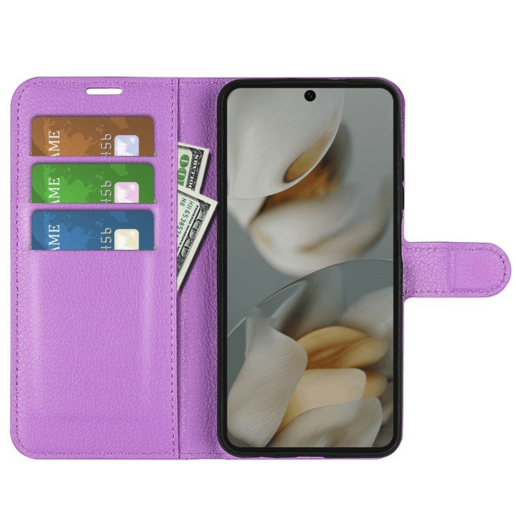 EIDERWOOD Google Pixel 10 Pro XL Kunstlæder Flip Cover m. Kortholder & Ståfunktion - Lilla