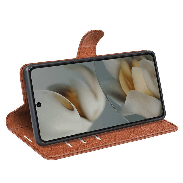 EIDERWOOD Google Pixel 10 Pro XL Kunstlæder Flip Cover m. Kortholder & Ståfunktion - Brun
