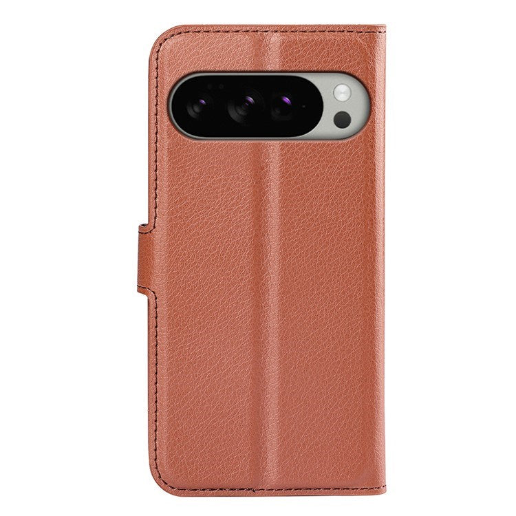 EIDERWOOD Google Pixel 10 Pro XL Kunstlæder Flip Cover m. Kortholder & Ståfunktion - Brun