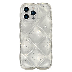 iPhone 16 Pro Max EIDERWOOD Tekstureret Fleksibelt Plast Cover - Gennemsigtig / Sølv