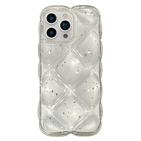 iPhone 16 Pro Max EIDERWOOD Tekstureret Fleksibelt Plast Cover - Gennemsigtig / Sølv