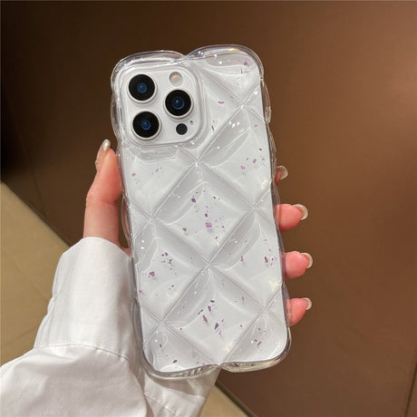 iPhone 16 Pro Max EIDERWOOD Tekstureret Fleksibelt Plast Cover - Gennemsigtig / Lilla