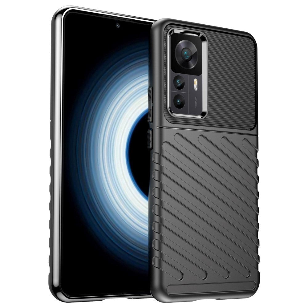 Xiaomi 12T / 12T Pro Thunder Series Twill Plastik Cover - Sort