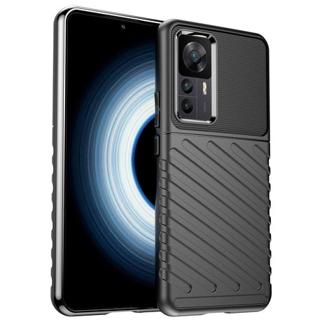Xiaomi 12T / 12T Pro Thunder Series Twill Plastik Cover - Sort