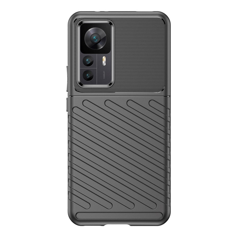 Xiaomi 12T / 12T Pro Thunder Series Twill Plastik Cover - Sort