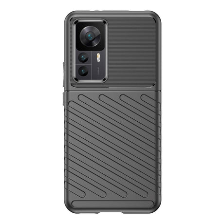 Xiaomi 12T / 12T Pro Thunder Series Twill Plastik Cover - Sort