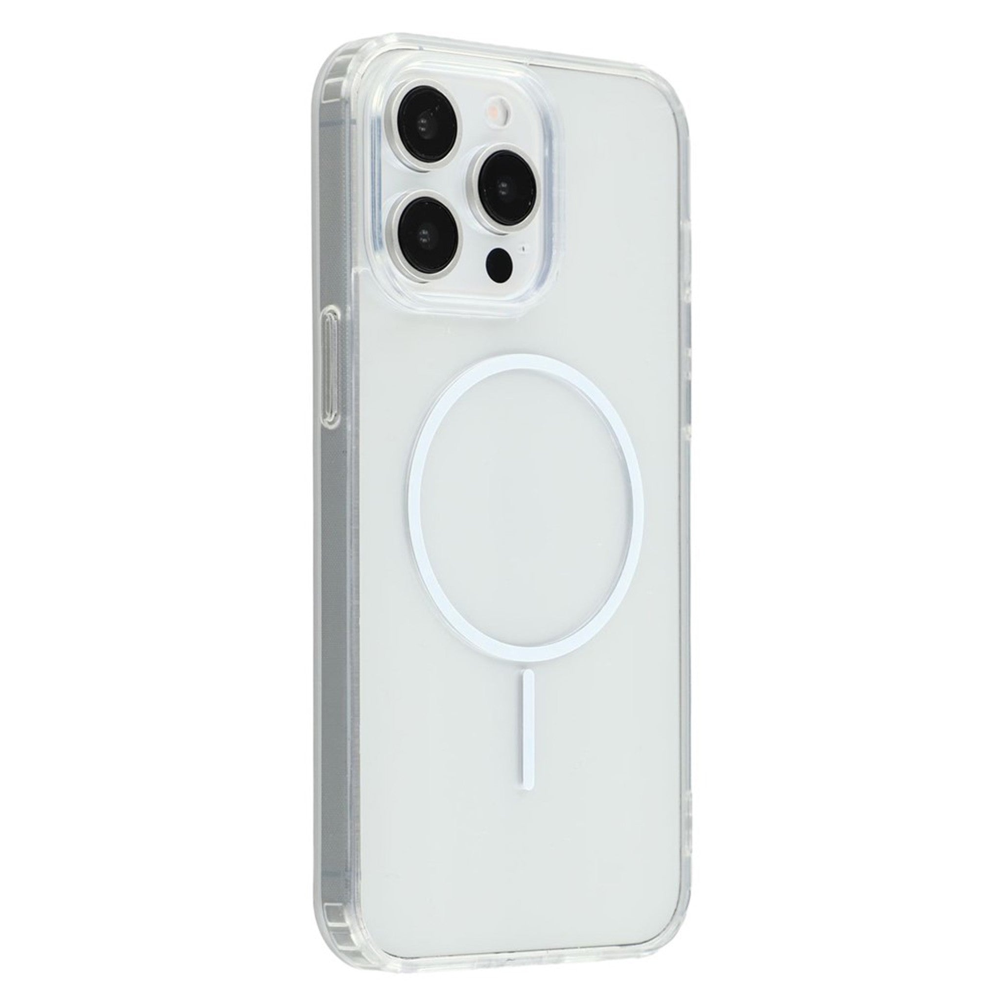 iPhone 15 Pro Max EIDERWOOD Hybrid Plast Cover - MagSafe Kompatibel - Gennemsigtig / Hvid