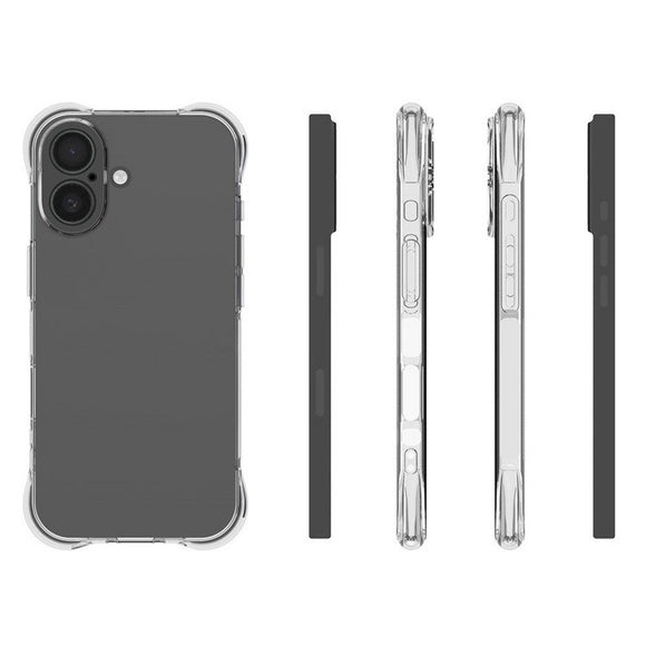 EIDERWOOD iPhone 17 Fleksibelt Plastik Cover m. Forstærkede Hjørner - Gennemsigtig