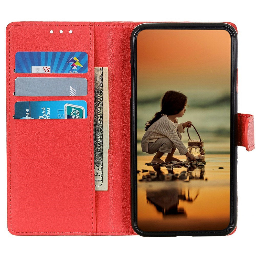 EIDERWOOD Sony Xperia 1 VII Kunstlæder Flip Cover m. Kortholder & Ståfunktion - Rød