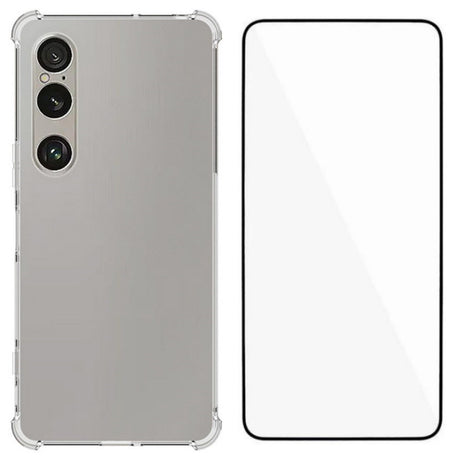 EIDERWOOD Sony Xperia 1 VII 2-i-1 Fleksibelt Plastik Cover m. Hærdet Skærmbeskyttelsesglas - Gennemsigtig
