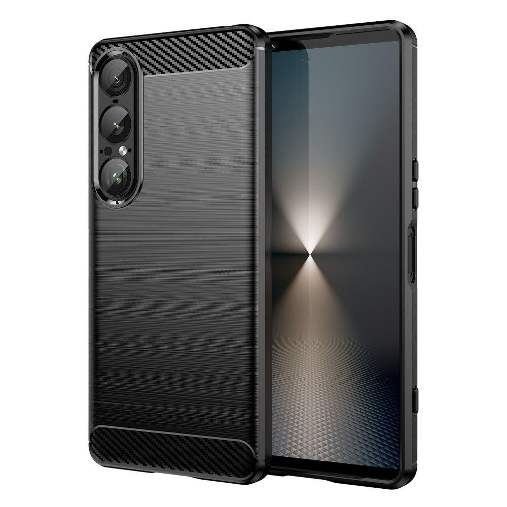 EIDERWOOD Sony Xperia 1 VII Brushed Carbon Cover - Sort
