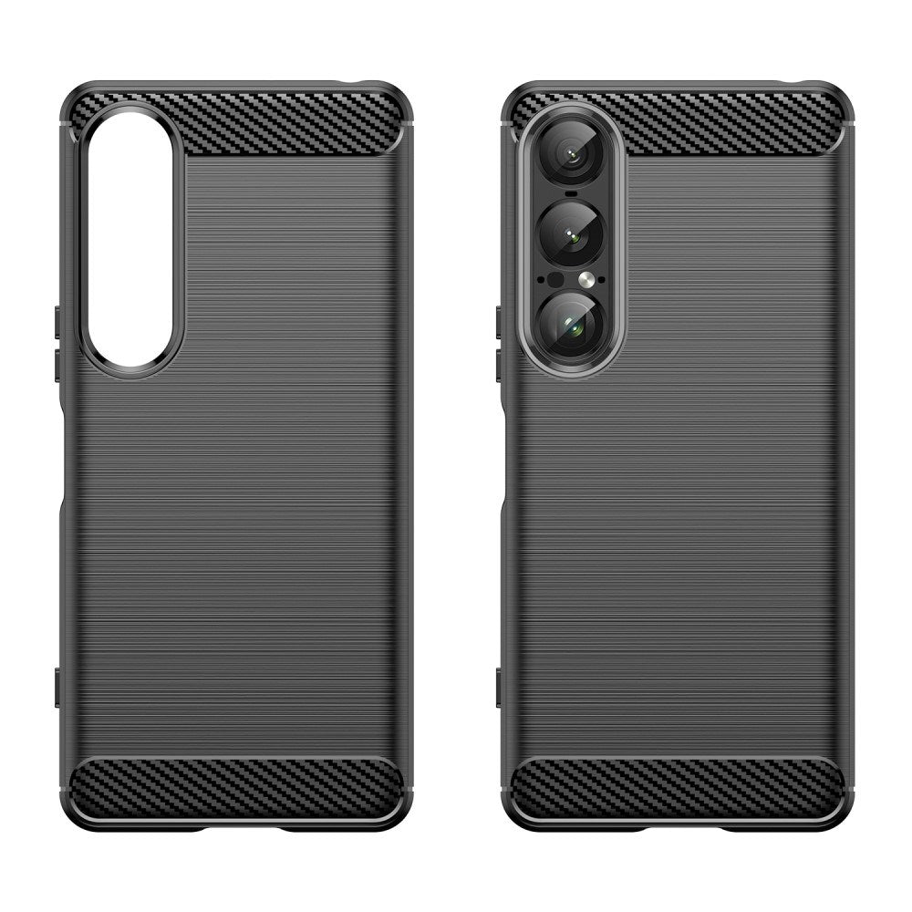 EIDERWOOD Sony Xperia 1 VII Brushed Carbon Cover - Sort