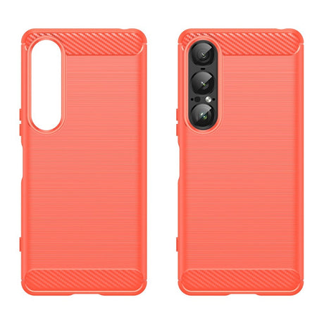 EIDERWOOD Sony Xperia 1 VII Brushed Carbon Cover - Rød