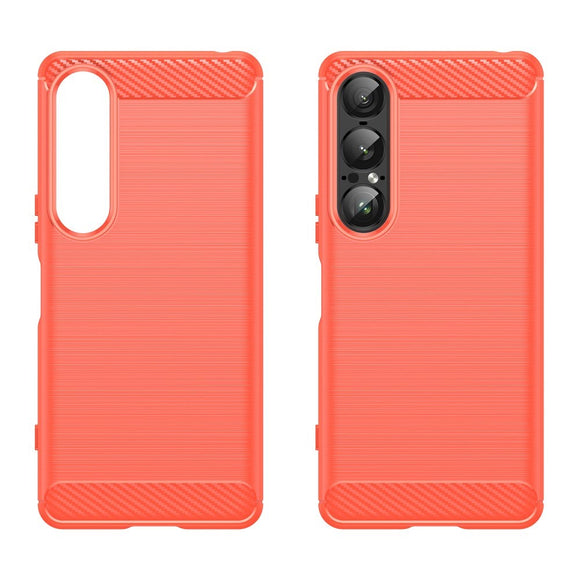 EIDERWOOD Sony Xperia 1 VII Brushed Carbon Cover - Rød