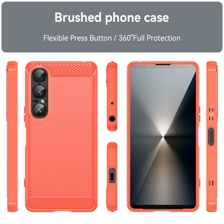 EIDERWOOD Sony Xperia 1 VII Brushed Carbon Cover - Rød