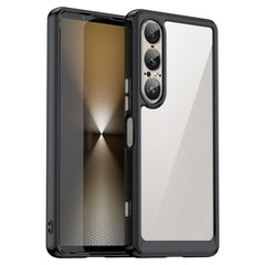 EIDERWOOD Sony Xperia 1 VII Hybrid Plastik Cover - Gennemsigtig / Sort