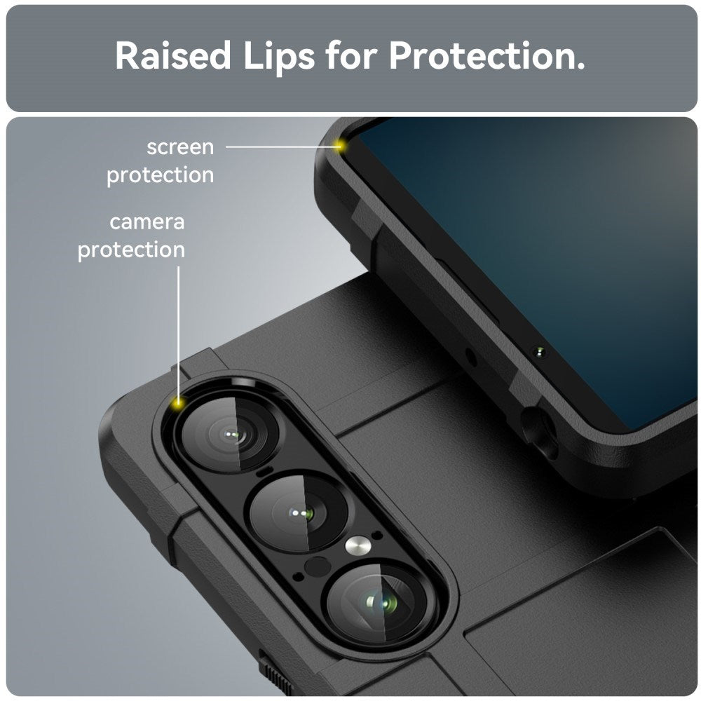 EIDERWOOD Sony Xperia 1 VII Rugged Shield Håndværker Cover - Sort