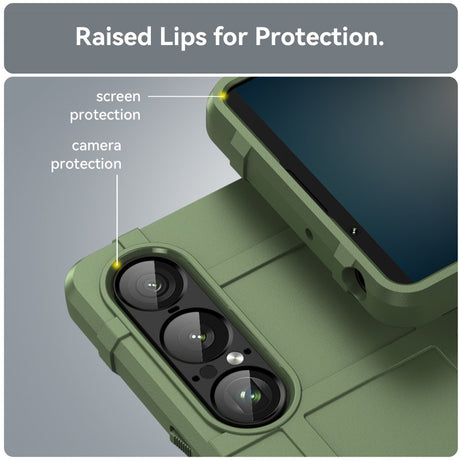 EIDERWOOD Sony Xperia 1 VII Rugged Shield Håndværker Cover - Grøn