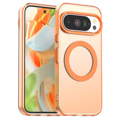 EIDERWOOD Google Pixel 10 / 10 Pro Hybrid Plast Cover - MagSafe Kompatibel - Gennemsigtig / Orange