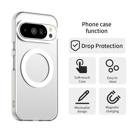 EIDERWOOD Google Pixel 10 / 10 Pro Hybrid Plast Cover - MagSafe Kompatibel - Gennemsigtig / Hvid