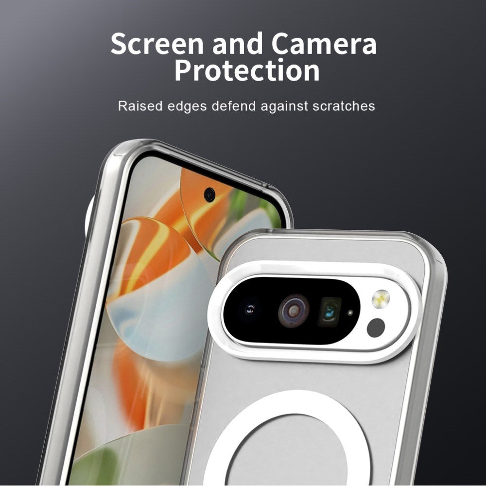 EIDERWOOD Google Pixel 10 / 10 Pro Hybrid Plast Cover - MagSafe Kompatibel - Gennemsigtig / Hvid