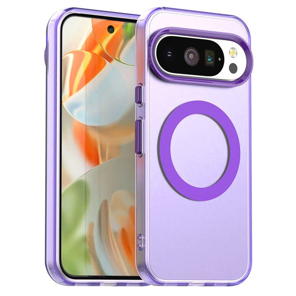 EIDERWOOD Google Pixel 10 / 10 Pro Hybrid Plast Cover - MagSafe Kompatibel - Gennemsigtig / Lilla