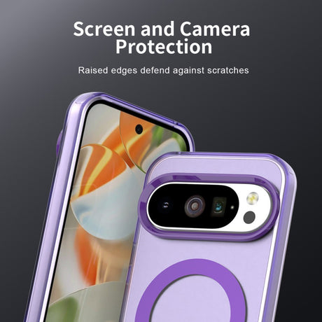 EIDERWOOD Google Pixel 10 / 10 Pro Hybrid Plast Cover - MagSafe Kompatibel - Gennemsigtig / Lilla